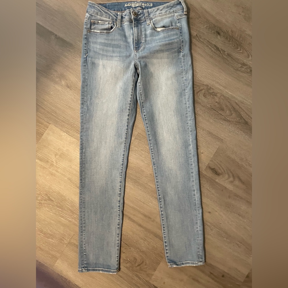 American Eagle Outfitters Light Blue Super Stretch skinny Jeans